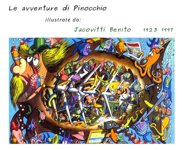 Le avventure di Pinocchio,
 illustrate da Benito Jacovitti