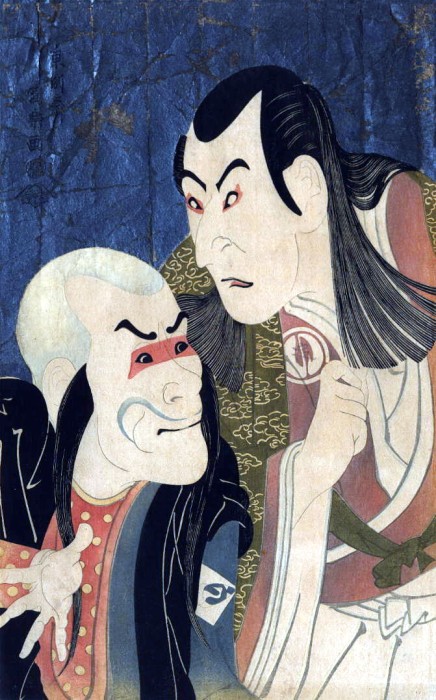 Kabuki dance The two Kabuki actors Bando Zenji and Sawamura Yodogoro, 1794, fifth month by Sharaku