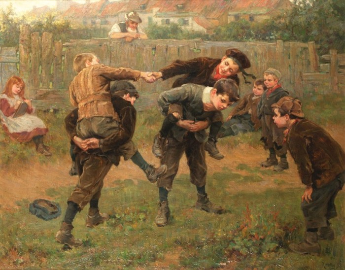 Ralph Hedley, 
The Tournament, 1898;  
vai alla pagina di Ralph Hedley su Wikipedia