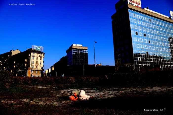 NTORN ©, intorno per Milano, 
Piazzale Loreto, 
con Annibale Covini Gerolamo, 
foto di Filippo Zoli ©;