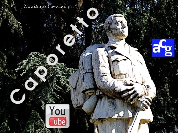 Caporetto 1917 
di Delio Tessa,
poesie di Delio Tessa in pubblico Dominio; 
filmato di 21 minuti,
recitato in dialetto milanese da:
Annibale Covini Gerolamo voice 
protected with Creative Commons
 4.0 International BY NC ND attributes. 
 Musiche sottofondo da Youtube gallery 
(no attributions required... thanks!):
Only Farwell   of Dan Lebowitz 