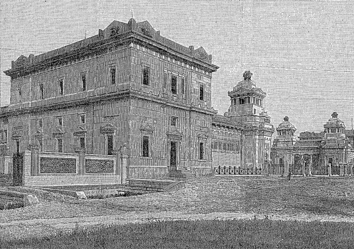 Milano, 
  Cimitero Maggiore o Musocco, 
  disegno dei primi anni del 1895