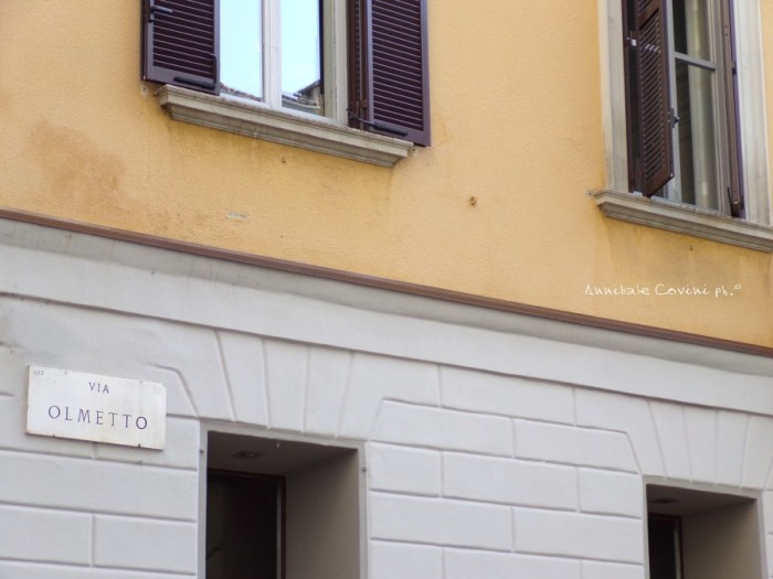 Via Olmetto a Milano; 
  luogo dove Delio Tessa ha vissuto nei primi anni del 1900,
  foto di Annibale Covini© 2019